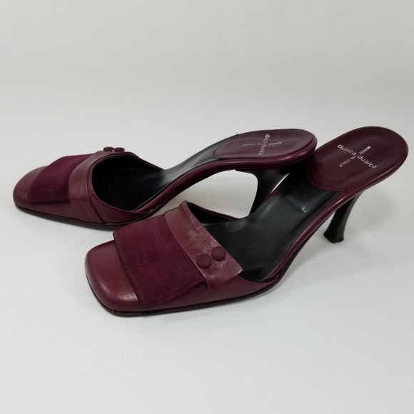 dusica dusica Shoes - Dusica Dusica Wine Pumps Square Toe Shoes Italian